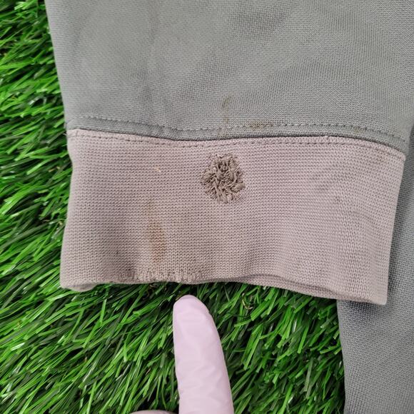 NIKE Track Fleece Jacket Large 24x24 Boxy Gray Orange - Picture 11 of 16